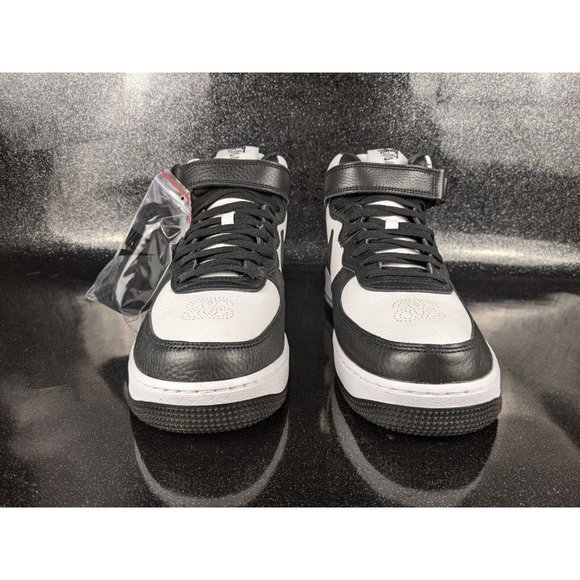 Stussy x Nike Air Force 1 Mid Black White Men\'s Size 10.5 NIB main image 4